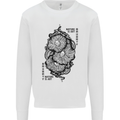 Nature is Art Mushroom Fungi Mycology Mens Sweatshirt Jumper White