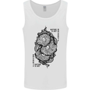Nature is Art Mushroom Fungi Mycology Mens Vest Tank Top White