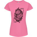 Nature is Art Mushroom Fungi Mycology Womens Petite Cut T-Shirt Azalea