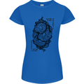 Nature is Art Mushroom Fungi Mycology Womens Petite Cut T-Shirt Royal Blue