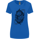 Nature is Art Mushroom Fungi Mycology Womens Wider Cut T-Shirt Royal Blue