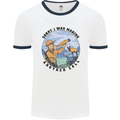 Funny Hunting Making Another Call Hunter Mens White Ringer T-Shirt White/Navy Blue