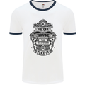 Coffee House Mens White Ringer T-Shirt White/Navy Blue