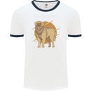 A Leonberger Dog Mens Ringer T-Shirt White/Navy Blue