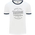 Vintage Year 31st Birthday 1992 Mens Ringer T-Shirt White/Navy Blue