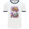 Its Mardi Gras Carnival Mens Ringer T-Shirt White/Navy Blue