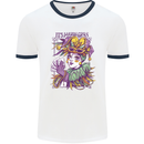 Its Mardi Gras Carnival Mens Ringer T-Shirt White/Navy Blue