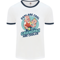 Grandpas are Cooler Grandparents Day Mens Ringer T-Shirt White/Navy Blue