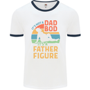 Father's Day Dad Bod It's a Father Figure Mens White Ringer T-Shirt White/Navy Blue
