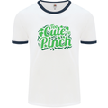 Too Cute to Pinch St. Patrick's Day Mens White Ringer T-Shirt White/Navy Blue