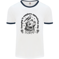 Capybara Appreciation Day Mens White Ringer T-Shirt White/Navy Blue