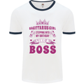 Sagittarius Girl Birthday 21st 30th 40th 50th Mens Ringer T-Shirt White/Navy Blue