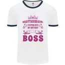 Sagittarius Girl Birthday 21st 30th 40th 50th Mens Ringer T-Shirt White/Navy Blue
