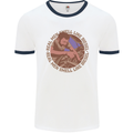 Mechanic Real Men Smell Like Diesel Mens White Ringer T-Shirt White/Navy Blue