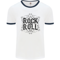 New Soul Rock n Roll Mens Ringer T-Shirt White/Navy Blue