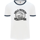 Uncle & Nephews Best Friends Uncle's Day Mens White Ringer T-Shirt White/Navy Blue