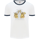 Party Like a Viking Thor Odin Valhalla Mens White Ringer T-Shirt White/Navy Blue