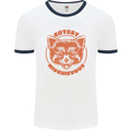Red Panda Cutest Mischievous Mens White Ringer T-Shirt White/Navy Blue