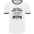 Awesome Vet Looks Like Veterinarian Mens White Ringer T-Shirt White/Navy Blue