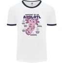 Axoloti Anatomy Mens Ringer T-Shirt White/Navy Blue