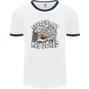 A Bored Accountant Mens White Ringer T-Shirt White/Navy Blue