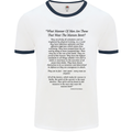 The Parachute Regiment Charter 1 2 3 4 Para Mens White Ringer T-Shirt White/Navy Blue