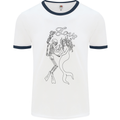 Love Is Scuba Diving Funny Diver Dive Mens White Ringer T-Shirt White/Navy Blue