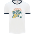 Ghosting Sport Funny Anti Valentines Day Mens Ringer T-Shirt White/Navy Blue