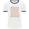 Gemini Faces Star Sign Astrological Zodiac Mens Ringer T-Shirt White/Navy Blue