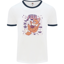 Anatomy of a Fox Foxes Funny Mens White Ringer T-Shirt White/Navy Blue