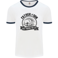 Father & Son Best Friends Father's Day Mens White Ringer T-Shirt White/Navy Blue