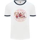 Mother's Day I Was Normal Five Kids Ago Mens White Ringer T-Shirt White/Navy Blue