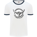 Longhorns is What I Like Cow Cattle Mens Ringer T-Shirt White/Navy Blue