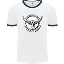 Longhorns is What I Like Cow Cattle Mens Ringer T-Shirt White/Navy Blue