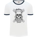 Machinist I Have Tolerance Issues Mens White Ringer T-Shirt White/Navy Blue