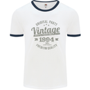 Vintage Year 29th Birthday 1994 Mens Ringer T-Shirt White/Navy Blue