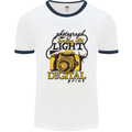 Photography Drawing With Light Photographer Mens White Ringer T-Shirt White/Navy Blue