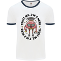 Trust Me I'm a Nerd Geek Graduate Brainy Mens White Ringer T-Shirt White/Navy Blue