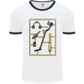 Metal Detecting Equipment ;Detector Stuff Mens Ringer T-Shirt White/Navy Blue