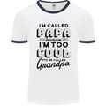 Grandparents Day Im Called Papa Mens Ringer T-Shirt White/Navy Blue