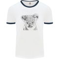 Koala Bear Sketch Ecology Environment Mens White Ringer T-Shirt White/Navy Blue