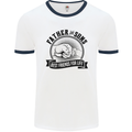 Father & Sons Best Friends Father's Day Mens White Ringer T-Shirt White/Navy Blue