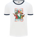 Cinco De Mayo Lets Fiesta Funny Gnomes Mens Ringer T-Shirt White/Navy Blue