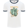 Types of Owls Species Mens Ringer T-Shirt White/Navy Blue