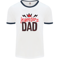 Legendary Dad Fathers Day Mens Ringer T-Shirt White/Navy Blue