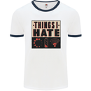 Bad Wifi Low Battery Lag Gaming Gamer Phone Mens White Ringer T-Shirt White/Navy Blue