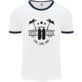 Live Love Dive Funny Scuba Diving Diver Mens White Ringer T-Shirt White/Navy Blue