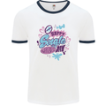 Happy Single Day Anti Valentines Romance Mens White Ringer T-Shirt White/Navy Blue