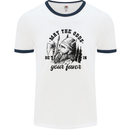 Viking May the Odds Be In Your Favour Mens White Ringer T-Shirt White/Navy Blue