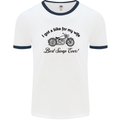 Wife Funny Motorbike Biker Motorcycle Mens White Ringer T-Shirt White/Navy Blue